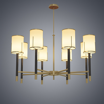 Modern chandelier 3d model