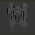 Futuristic Armored Vehicle 3D Model With Turret And Weapon Systems