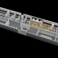 Birds Eye View Of Modern Office Interior Layout With Cubicles Tables Chairs And Functional Spaces