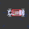 Detailed Car Chassis Structure With Battery Wheels Axles And Mechanical Parts