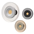 Modern Wall Sconces Silver Black and Gold Round Design for Home Interior Decor
