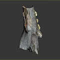 Natural Wood And Stone Decorative Sculpture With Organic Texture And Artistic Details
