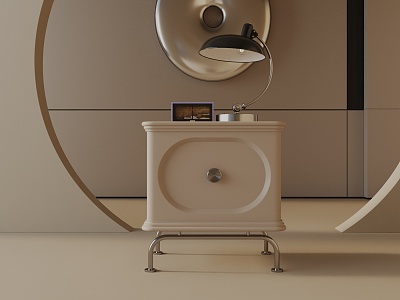 Modern Bedside Cabinet 3d model