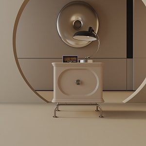 Modern Bedside Cabinet 3d model