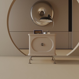 Modern Bedside Cabinet 3d model