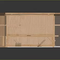 Wooden Pet Cage With Transparent Panels Interior Platforms And Feeding Bowl