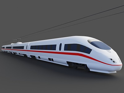 China High-speed Railway 3d model