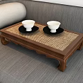 New Chinese-style double sofa 3d model