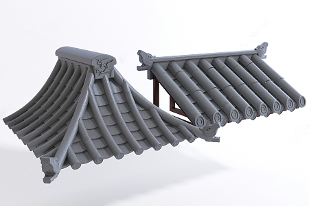 Chinese eaves 3d model