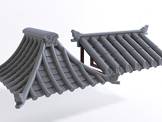 Chinese eaves 3d model