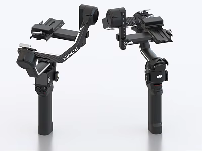 Two Modern Camera Stabilizers For Professional Use 3d model
