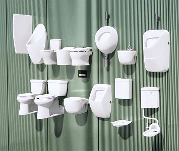 Modern toilet 3d model