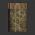 Detailed Medieval Stone Castle Models With Crenellated Towers And Wall Structures
