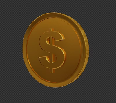 Gold Coins Money Coins Dollars 3d model