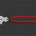 Professional Hardware Tool Pliers with Red Handles for DIY and Workshop Use