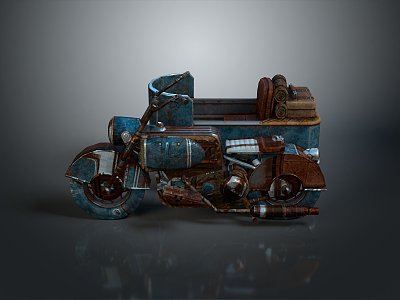 Motorcycle Two-wheeled Motorcycle Cross-country Motorcycle Road Race Motorcycle Motor Vehicle Transport 3d model