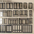 TOP WELLAN9527 Casement Windows Featuring Various Designs And Decorative Styles 3d model