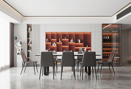 Modern Restaurant 3d model