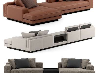 Modern Multiplayer Sofa 3d model