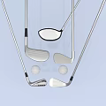 Set of Golf Clubs with Golf Balls Sports Equipment for Golfing
