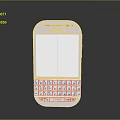 BlackBerry Classic Mobile Phone Featuring Physical QWERTY Keyboard And White Display Screen
