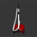 Red Modern Vacuum Cleaner With Sleek Design And Powerful Suction For Home Floor Cleaning