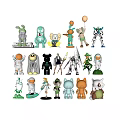 Varied Style Collectible Dolls Featuring Animal Astronaut Mechanical And Cartoon Characters