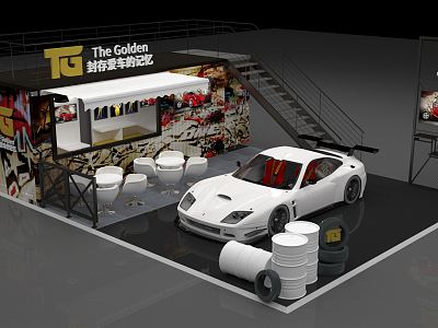 Hyundai Exhibition Auto Booth Roadshow Container model