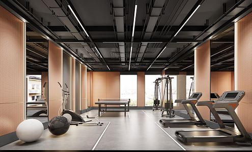 Modern Gym 3d model