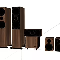 Wooden Home Audio Speakers In Different Sizes With Modern Design And Quality Sound