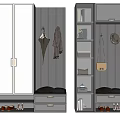 New Chinese Shoe Cabinet 3d model