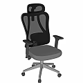 Office Chair With Mesh Back Ergonomic Design Adjustable Armrests And Swivel Wheels