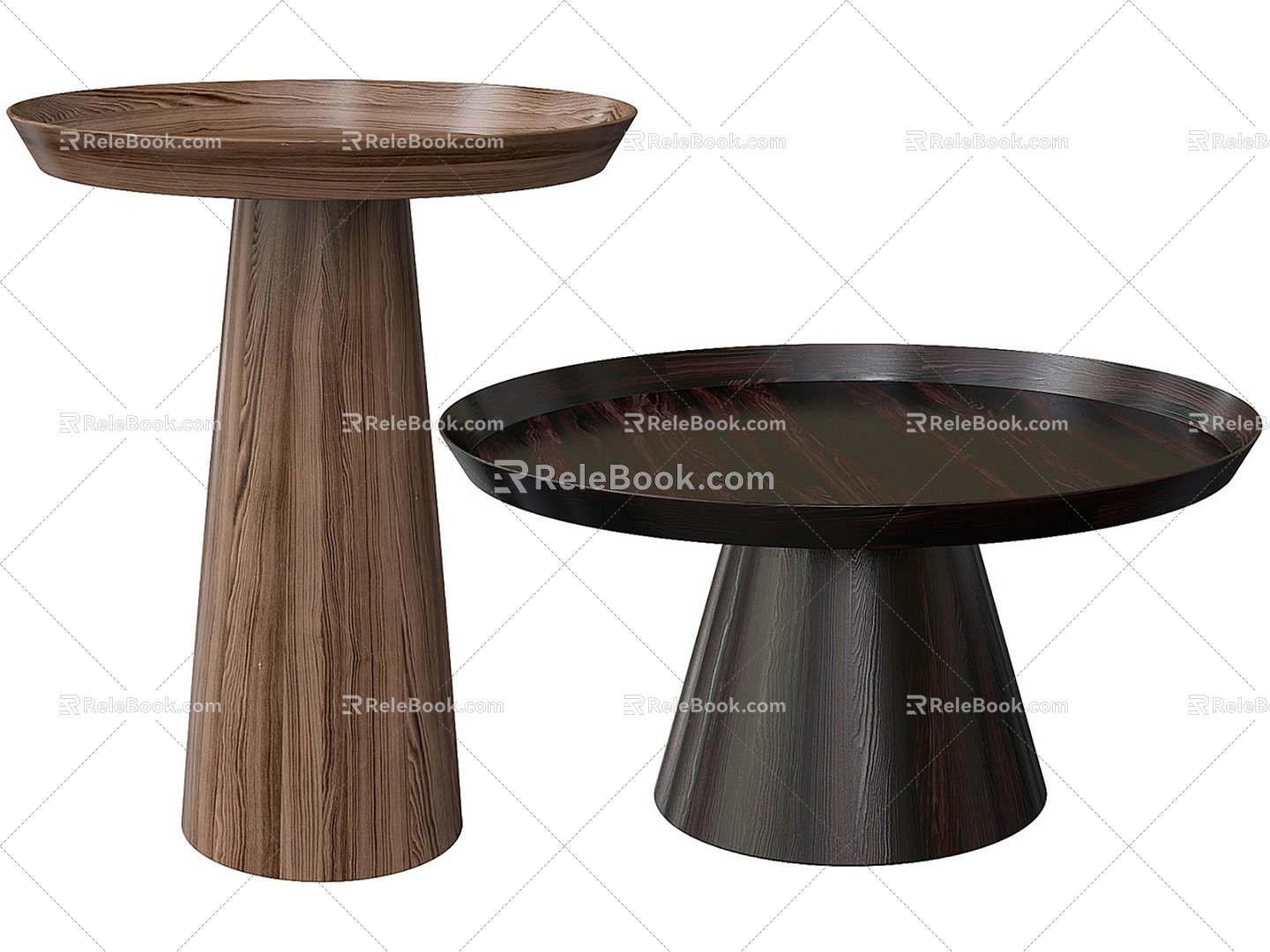 Coffee table side table 3d model