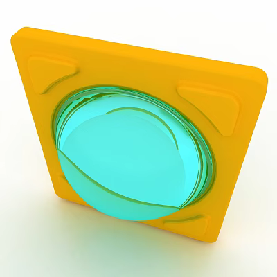 Lens doorplate 3d model