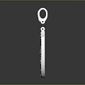 Silver Shield Shaped Pendant With Exquisite Engraved Pattern For Clothing Accessory