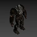 Game Movie Character Armored Robotic Figure With Mechanical Armor And Powerful Build