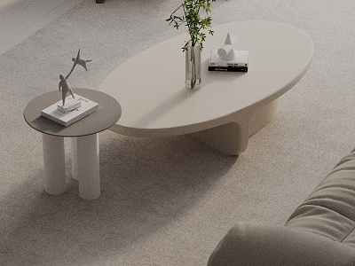 Modern coffee table model