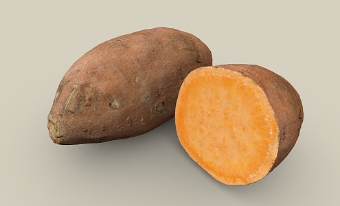 Modern sweet potato 3d model