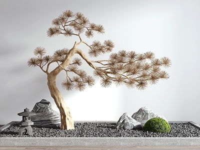 New Chinese landscape sketch pine landscape model