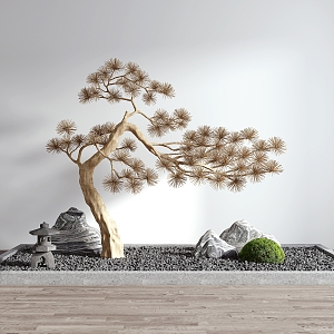 New Chinese landscape sketch pine landscape 3d model