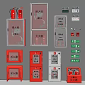 Essential Fire Safety Equipment Collection Including Extinguishers Hydrants And Alarm Panels