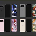 Various Smartphones With Different Colors And Stylish Designs On