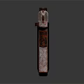 Vintage Rusted Metal Pistol With Wooden Grip And Classic Design