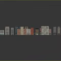 Colorful Cartoon City Buildings With Diverse Architecture And Urban Block Models