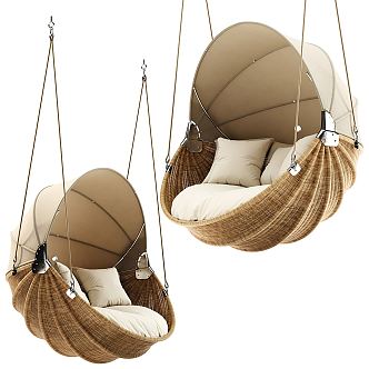 Modern Hanging Chair Outdoor Hanging Chair Outdoor Leisure Chair Single Chair Rattan Chair 3d model