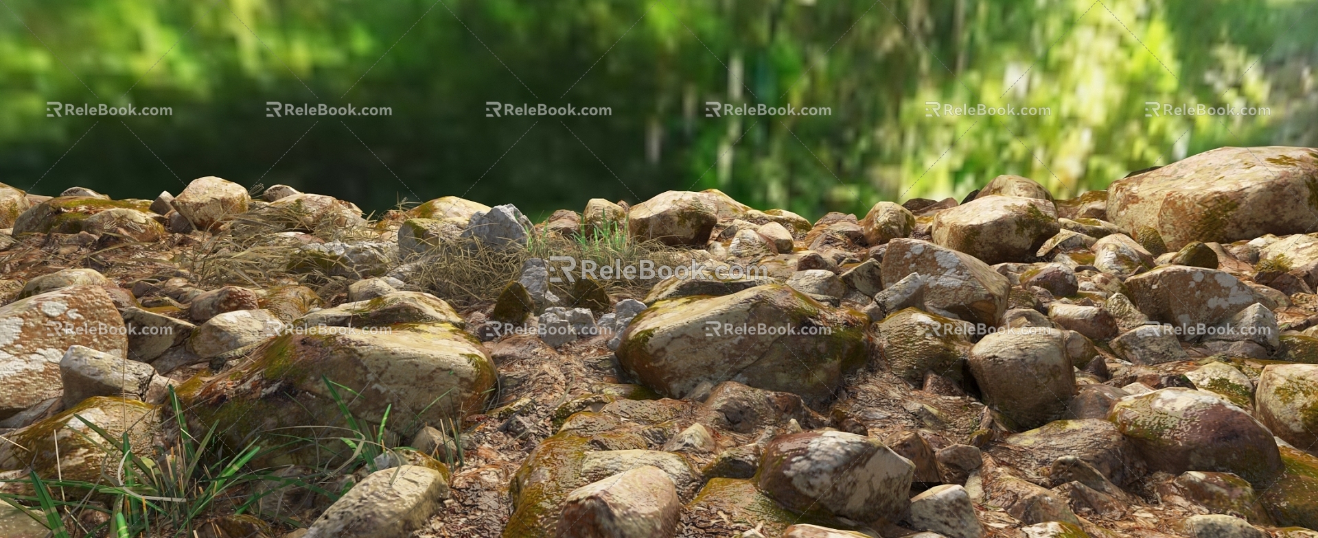 Modern Stone Sprouts 3d model