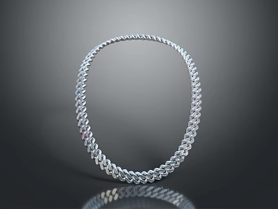 Gold Necklace Jewelry Model Jewelry Model Necklace Tianzhu Necklace Decorations Jewelry 3d model