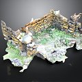 Monuments Sites Sites Sites Ruins Castle Fortress Ancient Castle Ancient Ruins Realistic 3d model