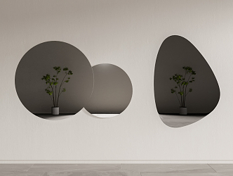 Mirror Decorative Mirror Cosmetic Mirror 3d model