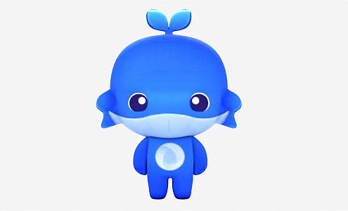 Modern Toy Doll Whale 3d model